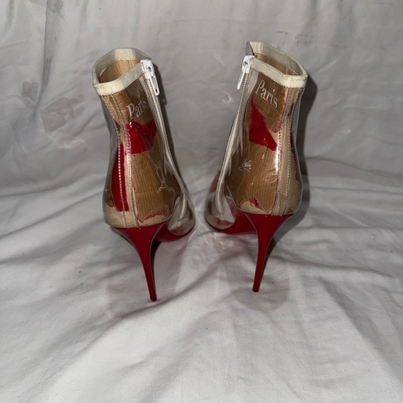 Christian Louboutin So Kate Booty 100mm PVC/Loubikraft/Pat - Picture 8 of 13